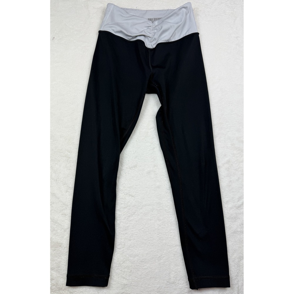 Victorias Secret On Point Live Leggings Black Gray Ruched Waist Small